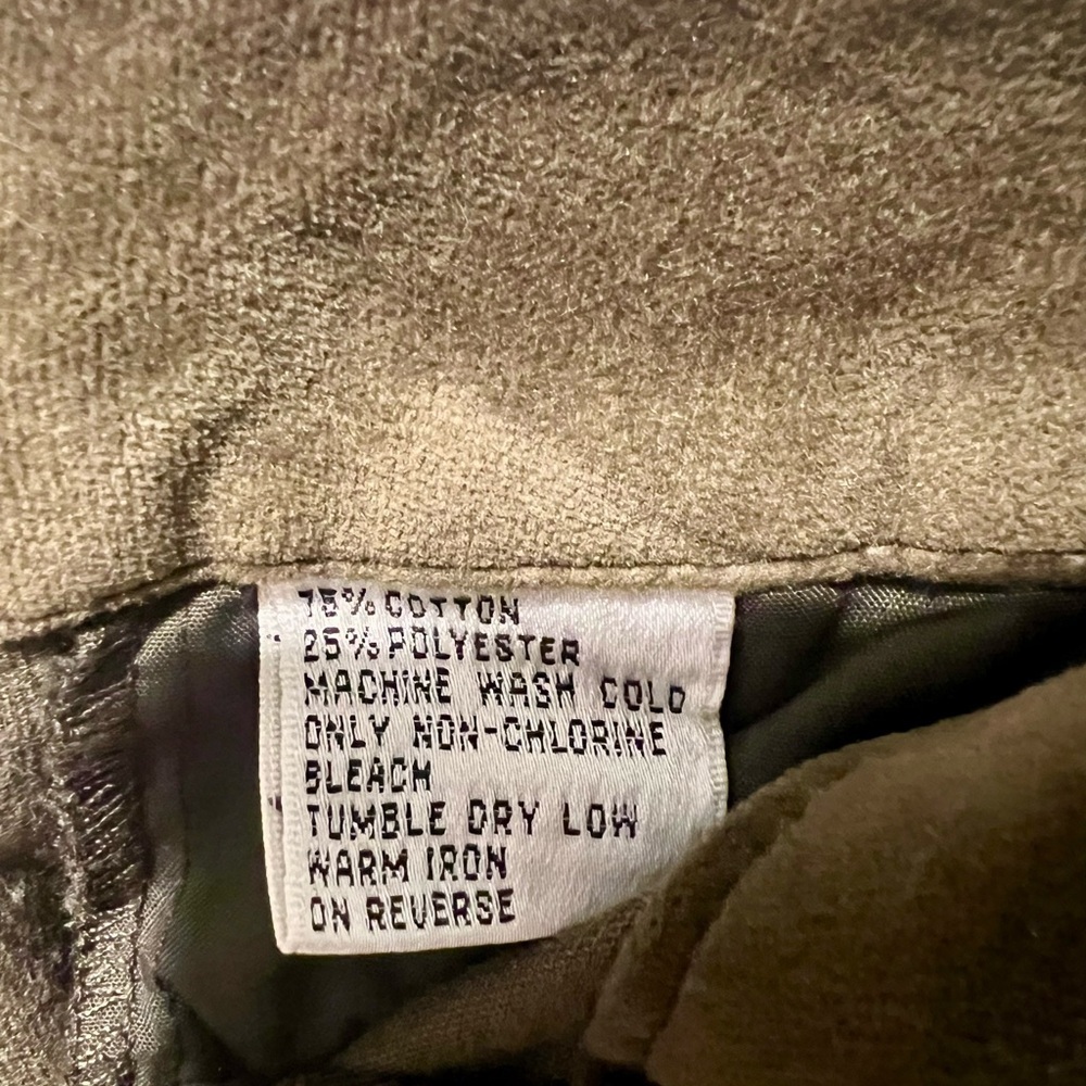 Talbots Green Velveteen pants size 14 - Picture 3 of 4